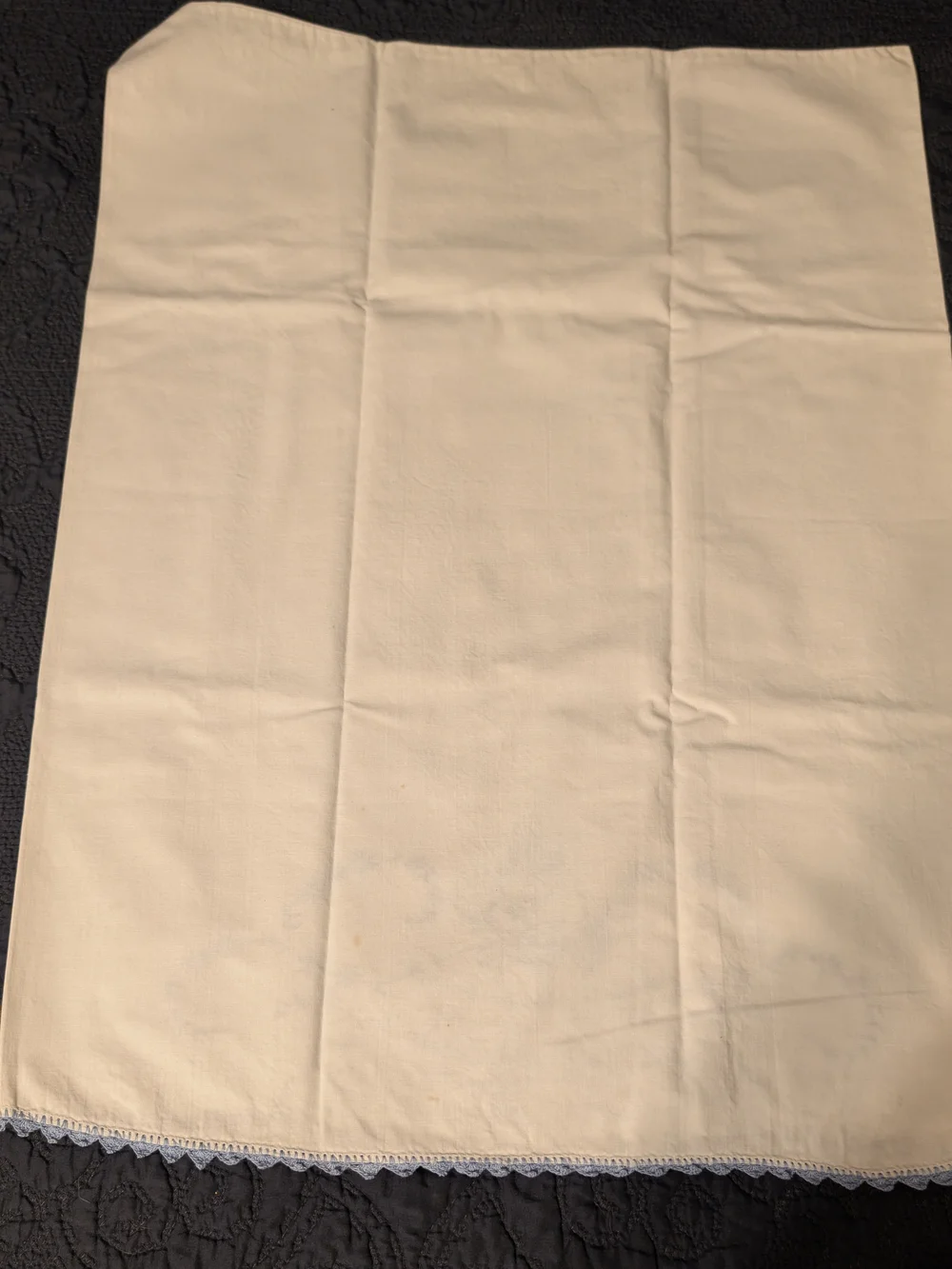 Embroidery Ladies In Light Blue Pillowcase Set